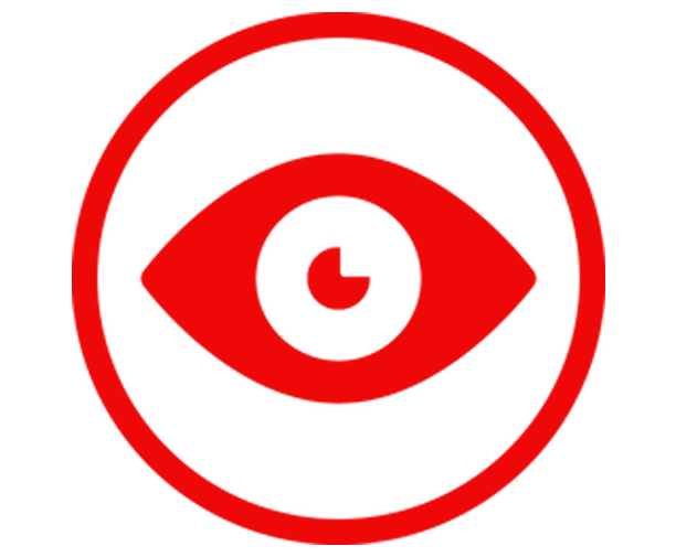 Eye icon red